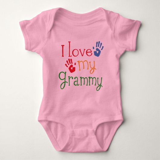 Body J'aime mon Grammy Handprints (Devant)