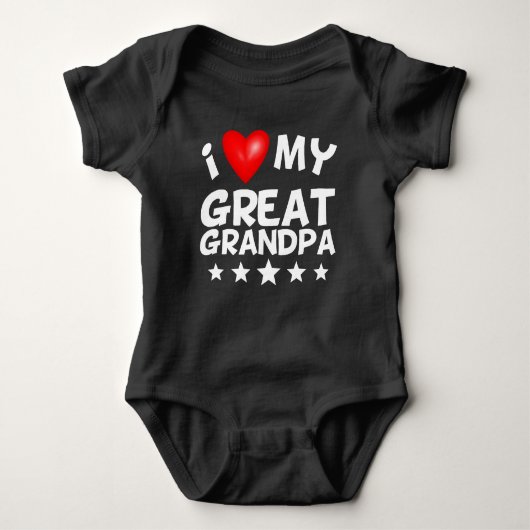 Body J'aime mon grand grand-papa (Devant)
