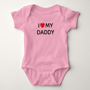 BODY J'AIME MON PAPA ROSE