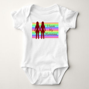 Body J'aime mon T-shirt de bébé de mères