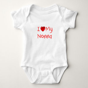 Body J'aime mon T-shirt de nourrisson et d'enfant en