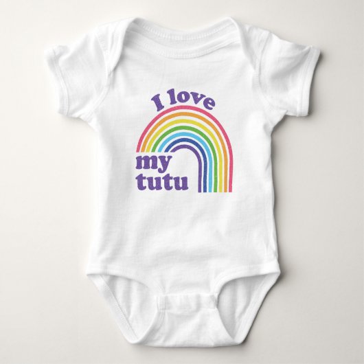 Body J'Aime Mon Tutu - Joli Arc En Ciel (Devant)