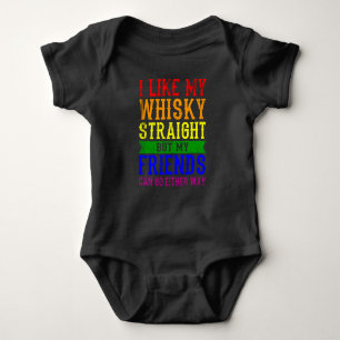 Body J'AIME MON WHISKY STRAIGHT LGBT Pride Moth LGBTQ