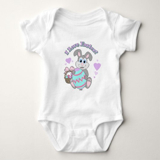 Body J'Aime Pâques ! Lapin de Pâques (Devant)