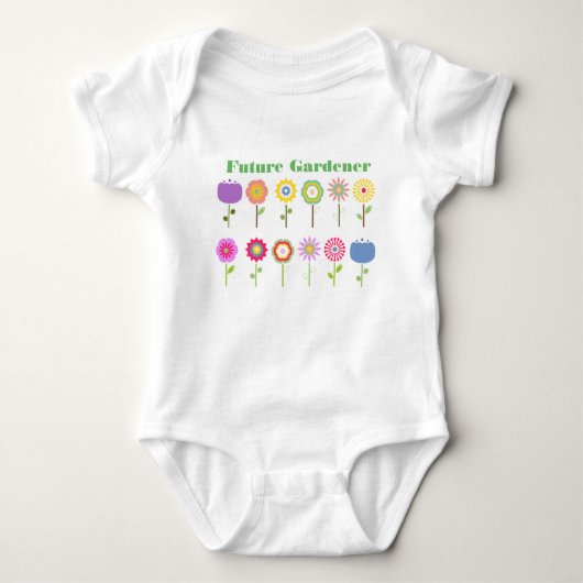 Body Jardin de fleurs Bodysuit bébé (Devant)