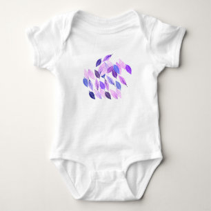 Body Jardin de l'aquarelle de la nature violette Indigo
