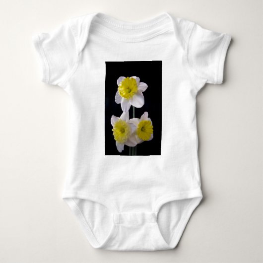 Body Jaune sur jonquille blanche (Devant)