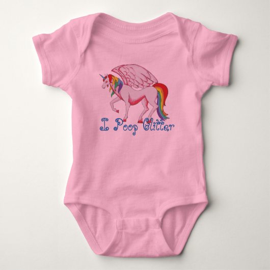 Body Je fais caca Paillettes (Devant)