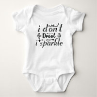 "je ne bave pas i sparkle" drôle de costume de béb