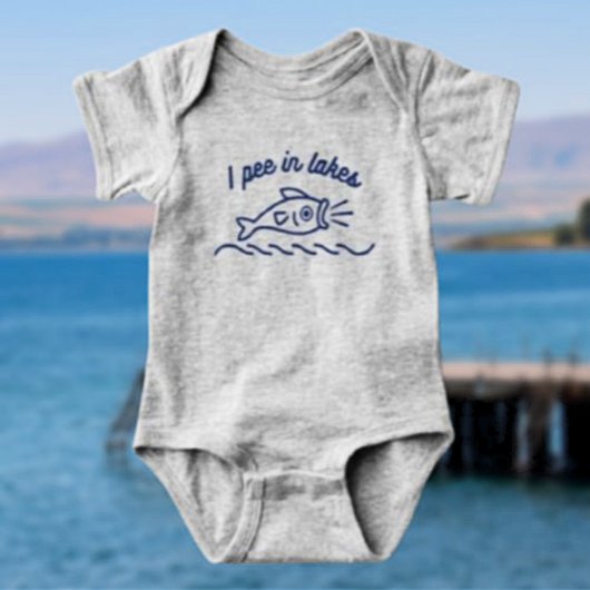 Body Je Pie Dans Les Lacs Drôle Baby Bodysuit