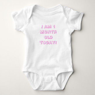 Body Je suis bébé d'un mois aujourd'hui !