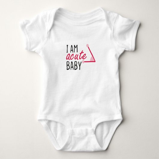 Body Je suis Bébé Rose Aigu, Bébé Math, Cadeau de nouve (Devant)