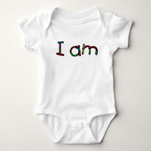 Body Je suis combinaison de jersey de bébé (Devant)