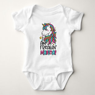 Body Je suis Freakin Magical Unicorns Baby Bodysuit
