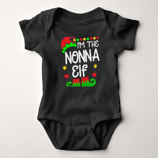 Body Je suis La Nonna Elf Chemise de Noël Famille Elf C (Devant)