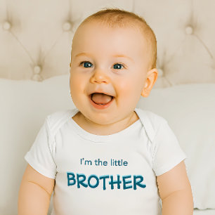 Body Je suis le petit frère moderne garçon bébé coloré 