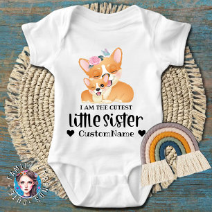 Body Je suis le plus mignon petit soeur Chien Corgi Mig