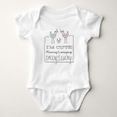Body Je suis mignonne, le T-shirt Lucky Funny Baby de p (Devant)