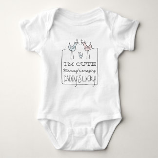 Body Je suis mignonne, le T-shirt Lucky Funny Baby de p