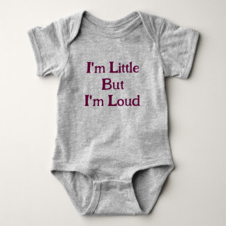Body Je suis petit mais je suis bruyant Bébé drôle 