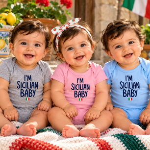 Body "Je suis sicilien bébé" Drôle de fierté de Sicile