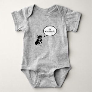 Body Je suis un Dreamer Baby bodysuit année chien