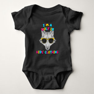 Body Je suis un loup dans les vêtements des enfants Tex
