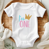 Body Je suis une couronne de parties scintillant d'or p