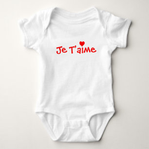 Body Je T'aime chemise bébé