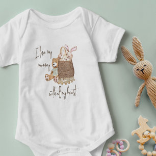 Body Je t'aime Maman Ours en Peluche Panier de Jouets