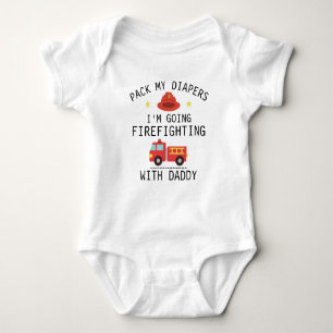 Body Je vais combattre les incendies avec papa Sapeur