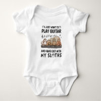 Je Veux Juste Jouer Guitare Chemise Mignonne Humou