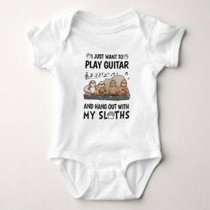Body Je Veux Juste Jouer Guitare Chemise Mignonne Humou