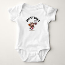 Je viens de Dunked Funny Baptism Baby Bodysuit Cad