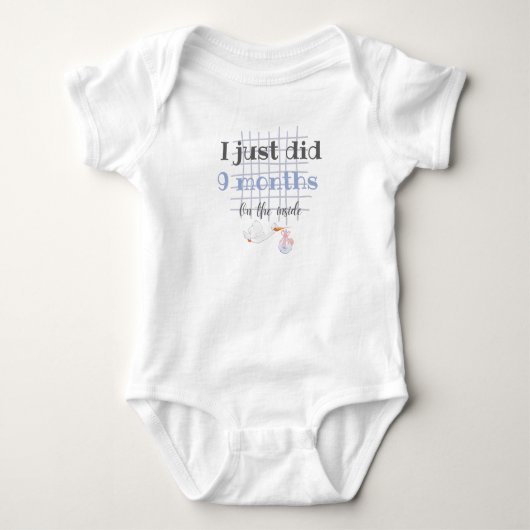 Body Je viens de faire 9 mois - prison pour bébé (Devant)