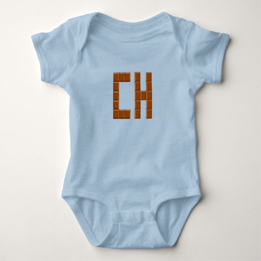 Body jersey bleu clair CHOCOLAT SUISSE (Devant)