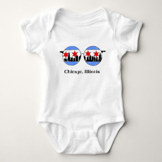 Body jersey de bébé de chicaGOggles (Devant)