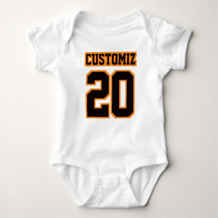 Body Jersey de football en combinaison noire BLANC avan