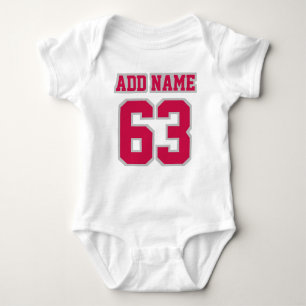 Body Jersey de football Tutu en ARGENT DE CRIMSON BLANC