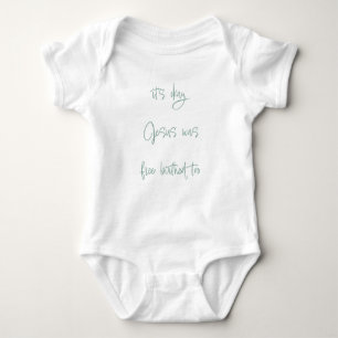 Body Jersey de naissance gratuite   Funny Baby Bodysuit
