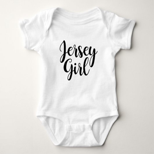 Body Jersey Girl Baby One Piece Bodysuit (Devant)