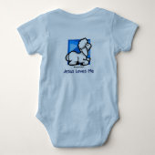 Body Jésus m'aime agneau (Dos)