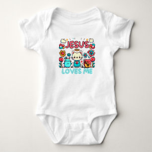 Body "Jésus m'aime" Design avec un joli dessin