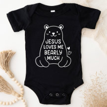 Jésus M'Aime Gros Bébé Chrétien Bodysuit