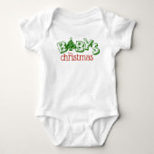 Body Joli Arbre de Noël du Premier Noël de Bébé Ludique (Devant)