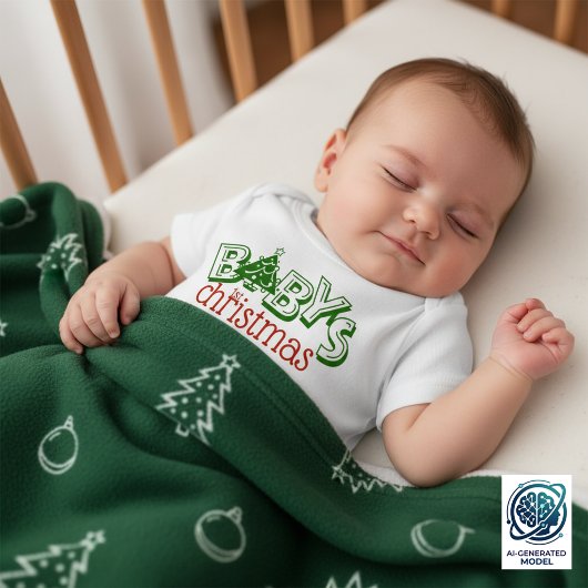 Body Joli Arbre de Noël du Premier Noël de Bébé Ludique