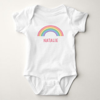 Body Joli arc-en-ciel nom personnalisé