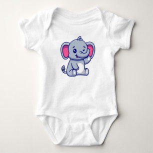 Body Joli bébé Eléphant assis Carton-23800