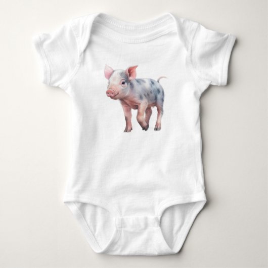 Body Joli bébé tacheté Piggie Piglet (Devant)