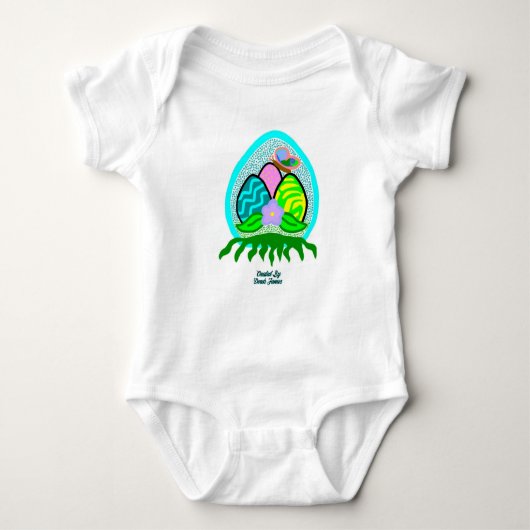 Body Joli boeufs de Pâques Baby Jersey Bodysuit (Devant)